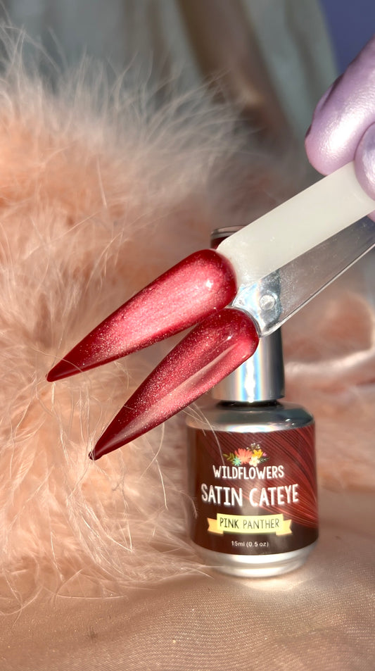 Satin Cateye Gel Polish - Pink Panther