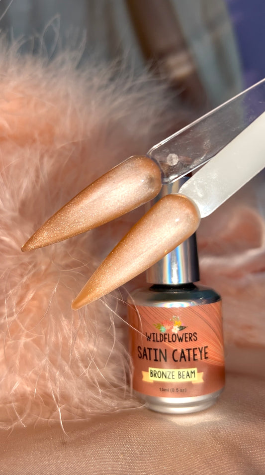 Satin Cateye Gel Polish - Bronze Beam