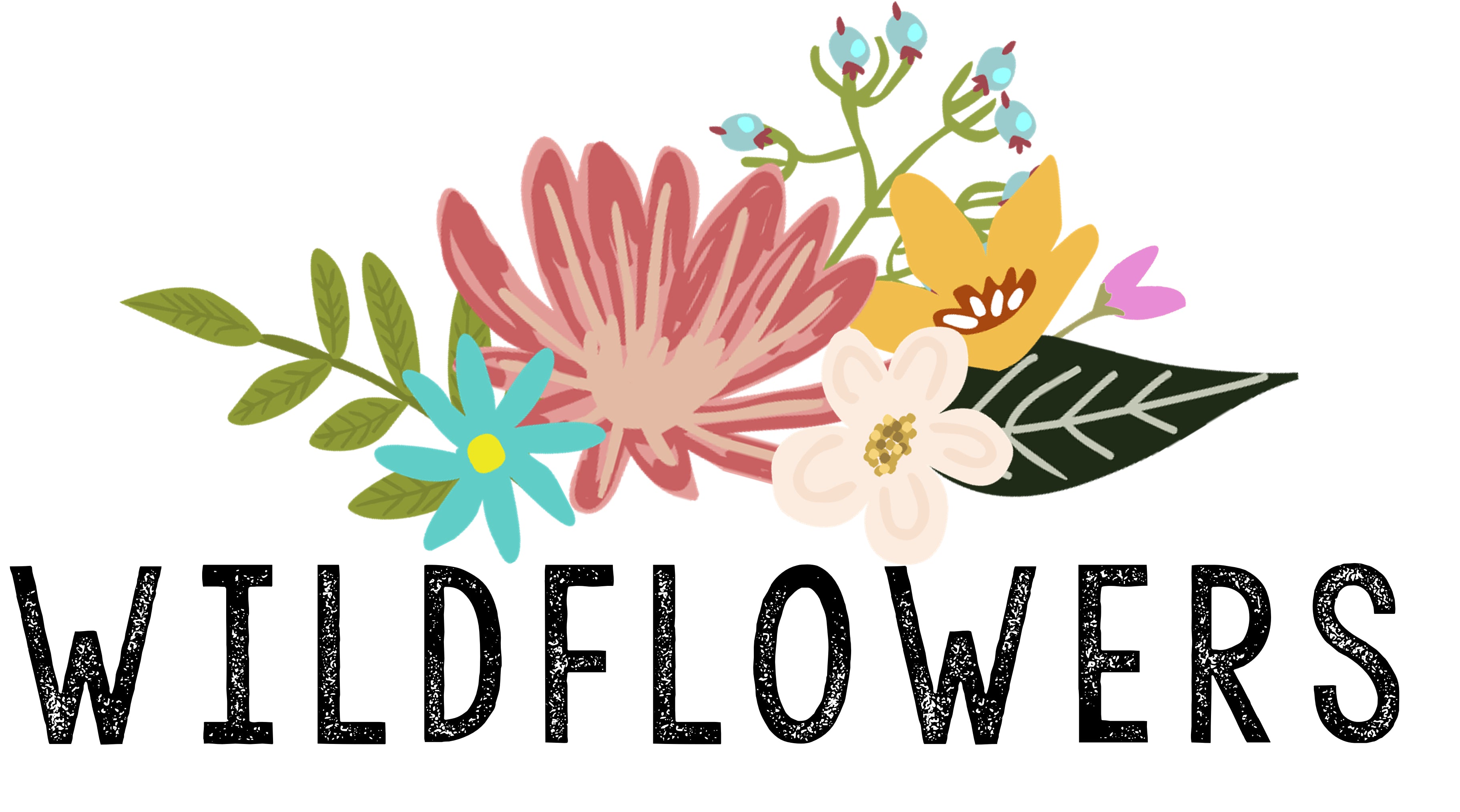 Handdrawn Wildflowers Sticker for Sale by GlowinUp Shop
