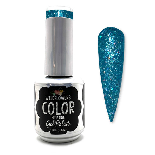 Glitter Gel Polish - Azure