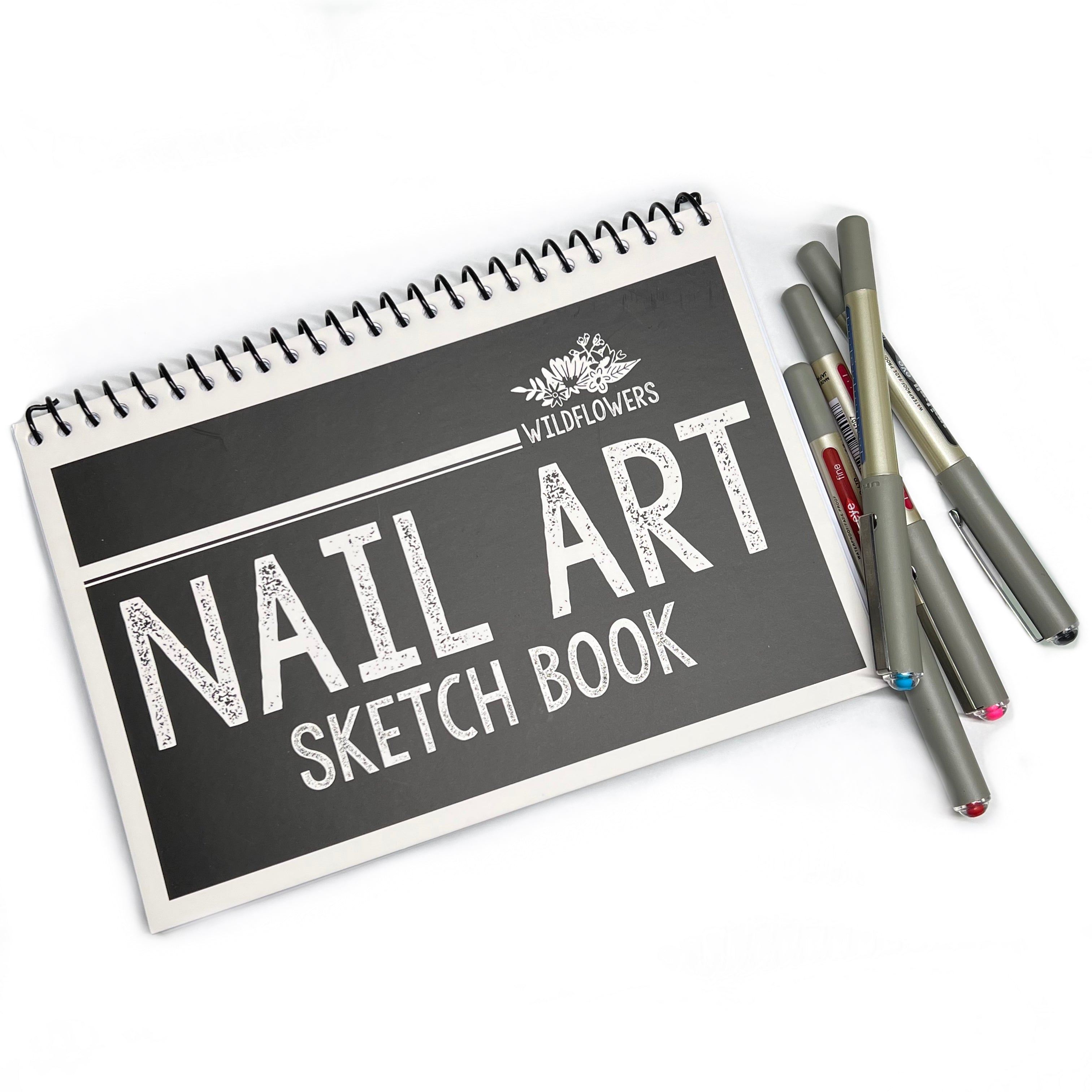 Nail Art Sketchbook – Wildflowers
