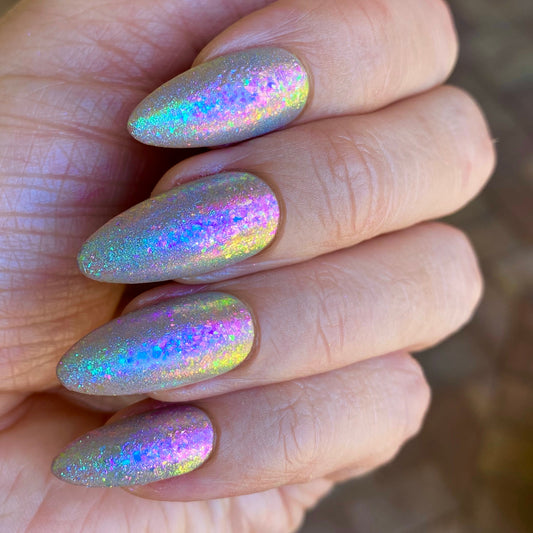 Fall Oil Slick Nails