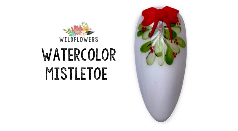 Watercolor Mistletoe