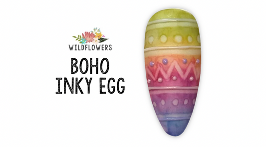 Boho Inky Egg