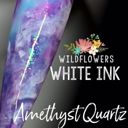 Amethyst Quartz Geode Nails