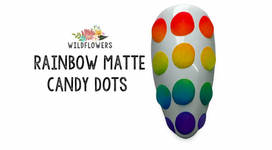 Rainbow Matte Candy Dots