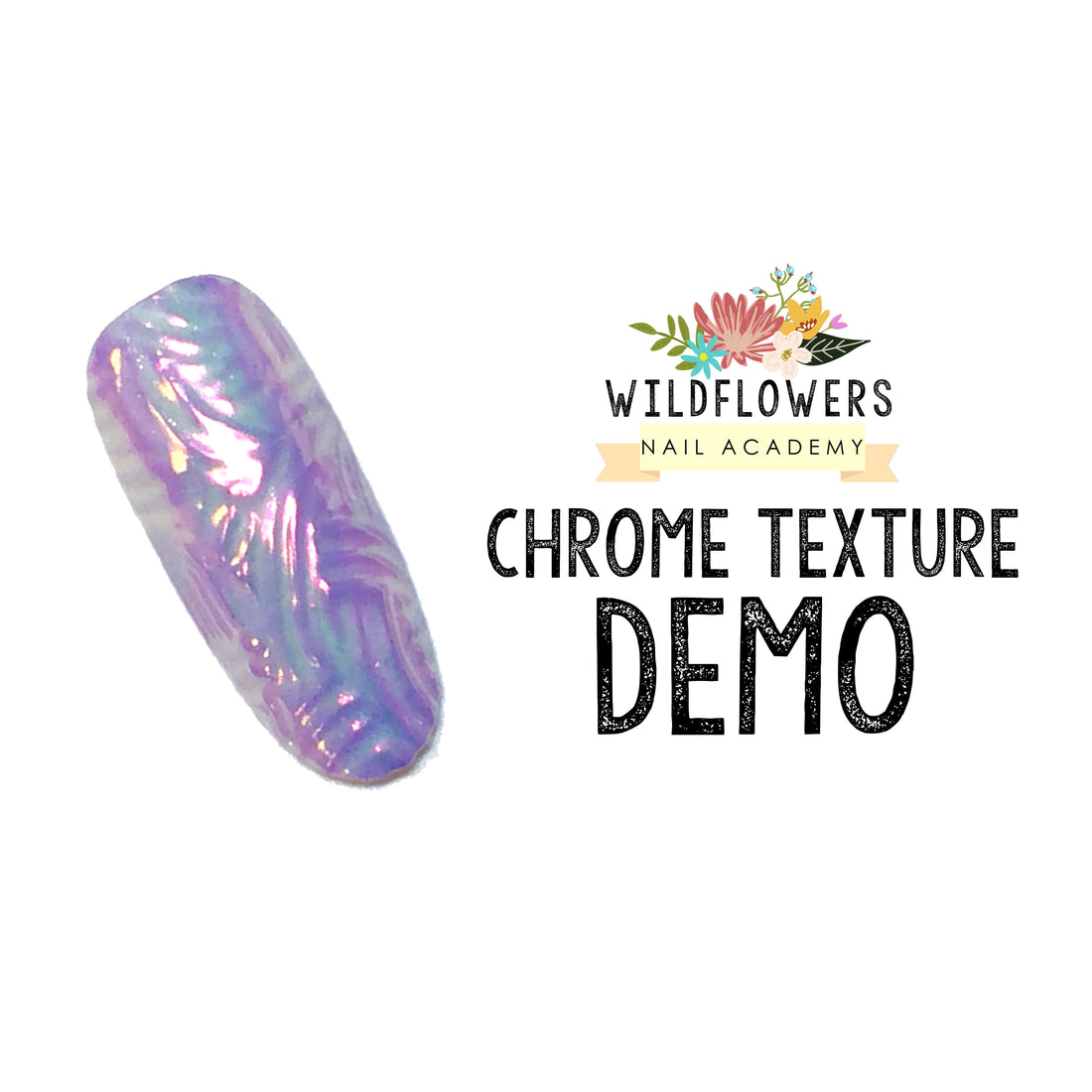 Chrome Texture Nail using Puffy Gel