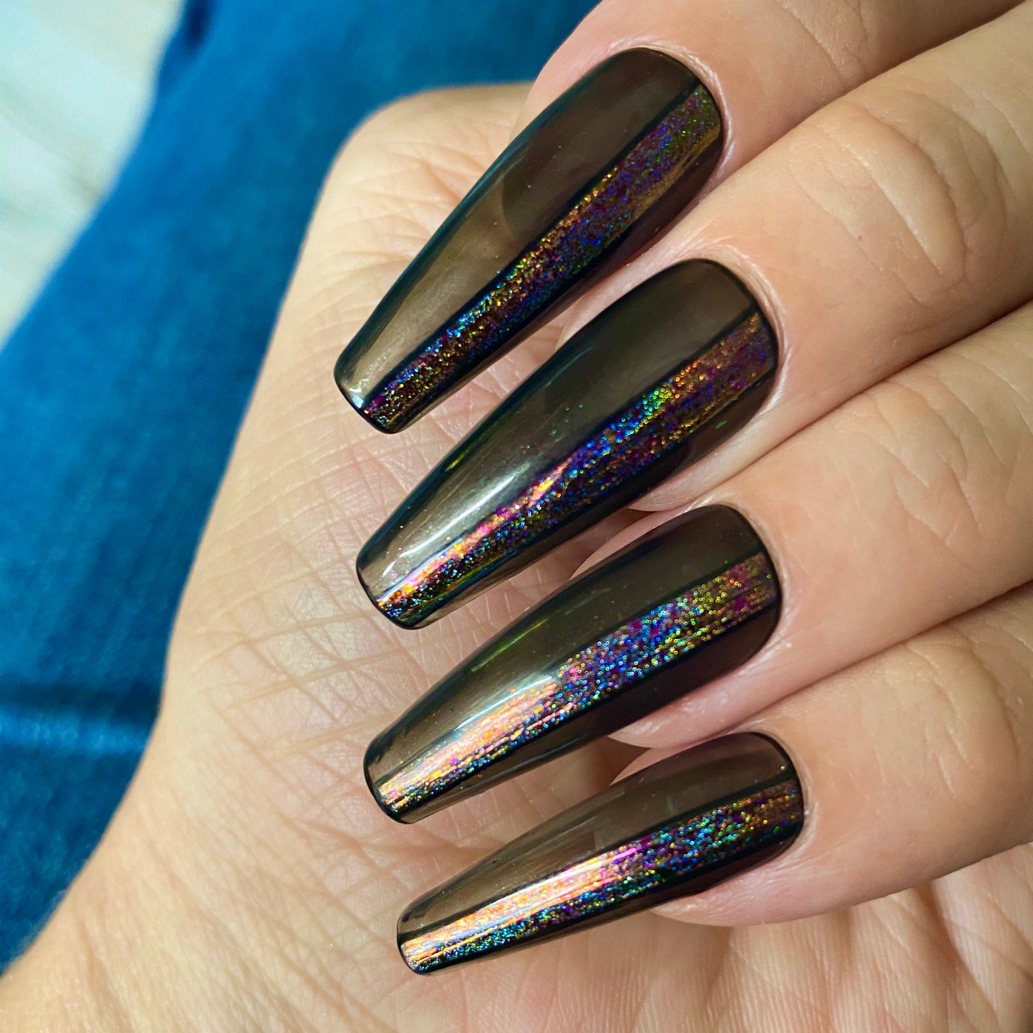 Chrome - Crackle LARGE Set of 6