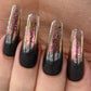Chrome - Crackle LARGE Set of 6