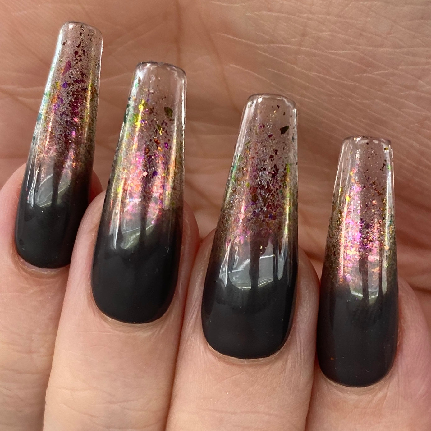 Chrome - Crackle LARGE Set of 6