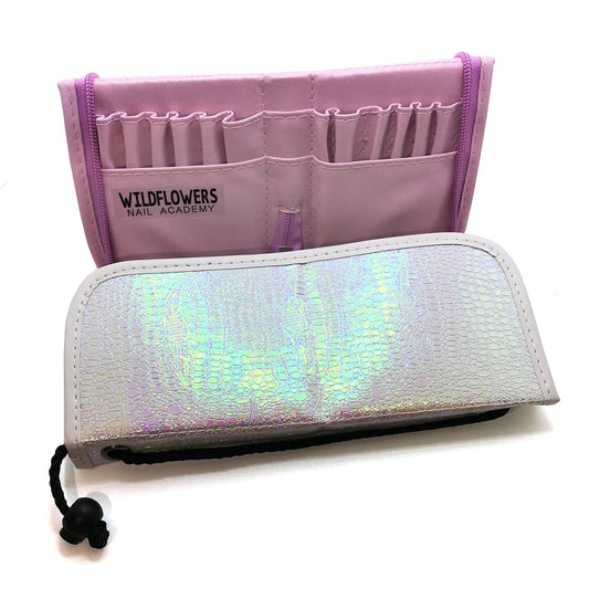 Iridescent Crocodile Brush Case