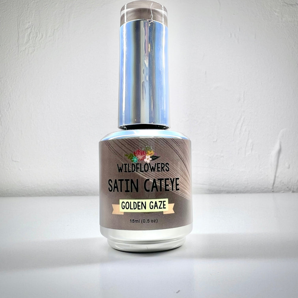 Satin Cateye Gel Polish - Golden Gaze