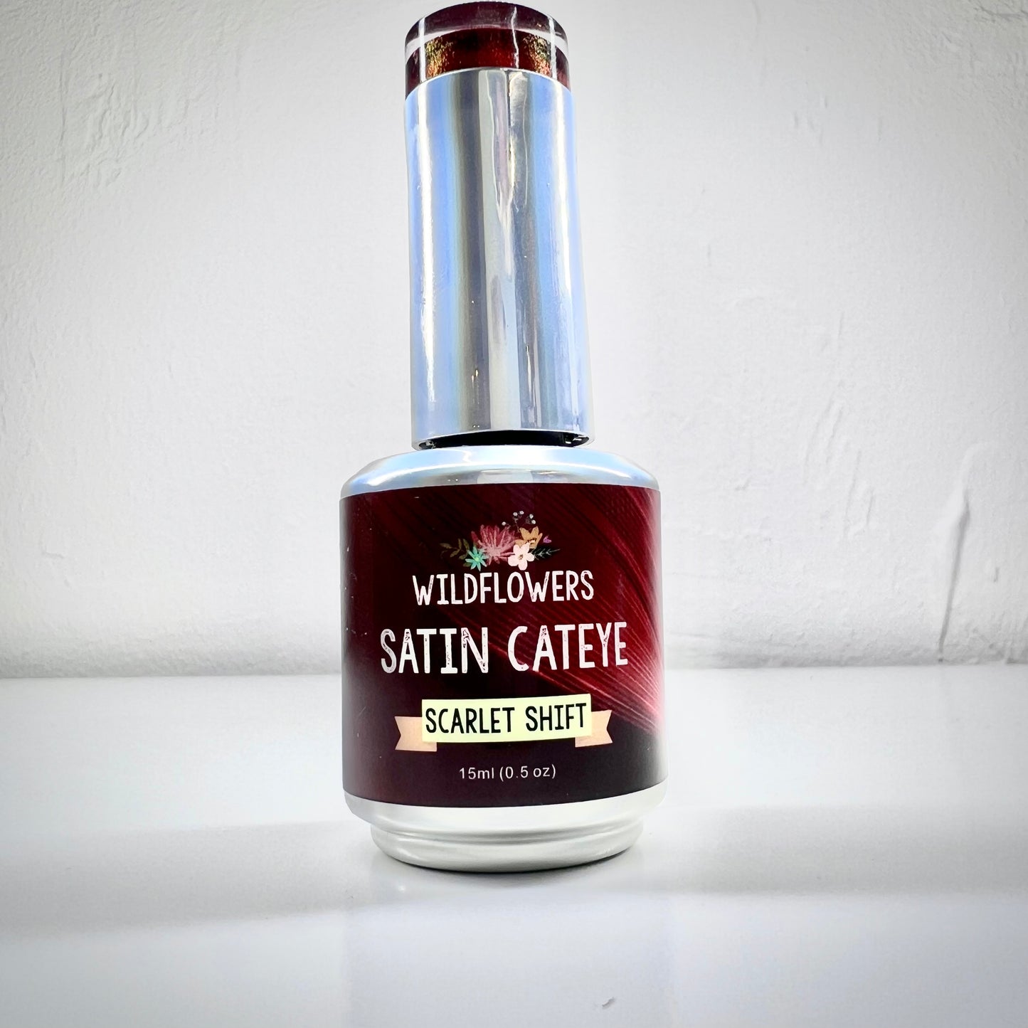 Satin Cateye Gel Polish - Scarlet Shift