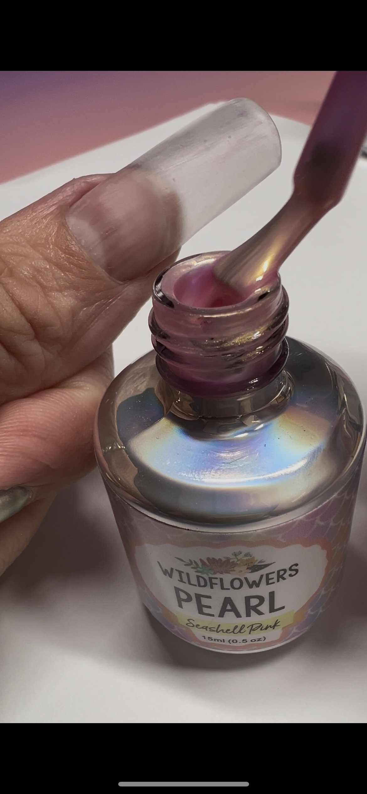 Gel Polish - PEARLS - Sunset Blush