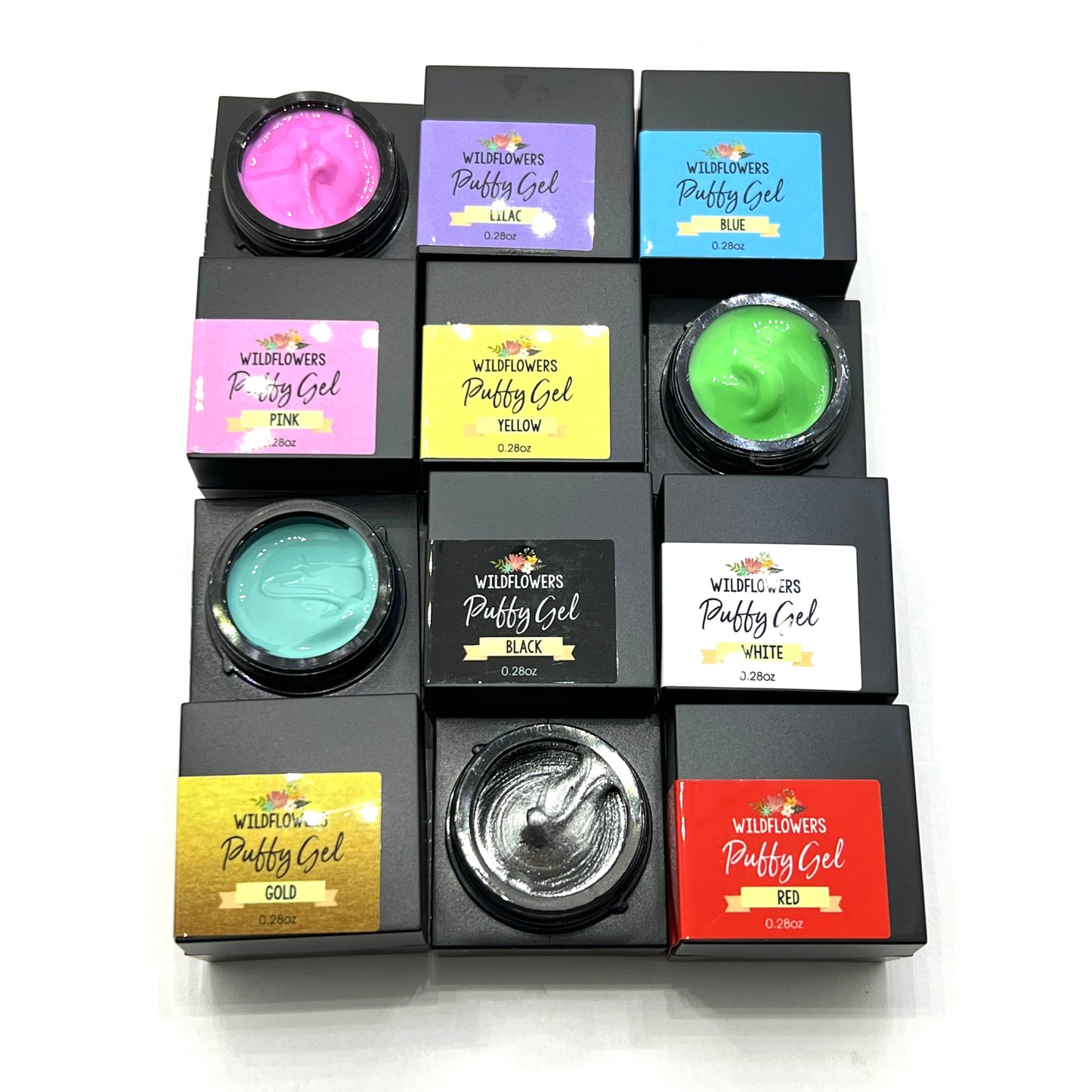 Puffy Gel Set of 12 Colors