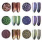 Chrome - Crackle LARGE Set of 6