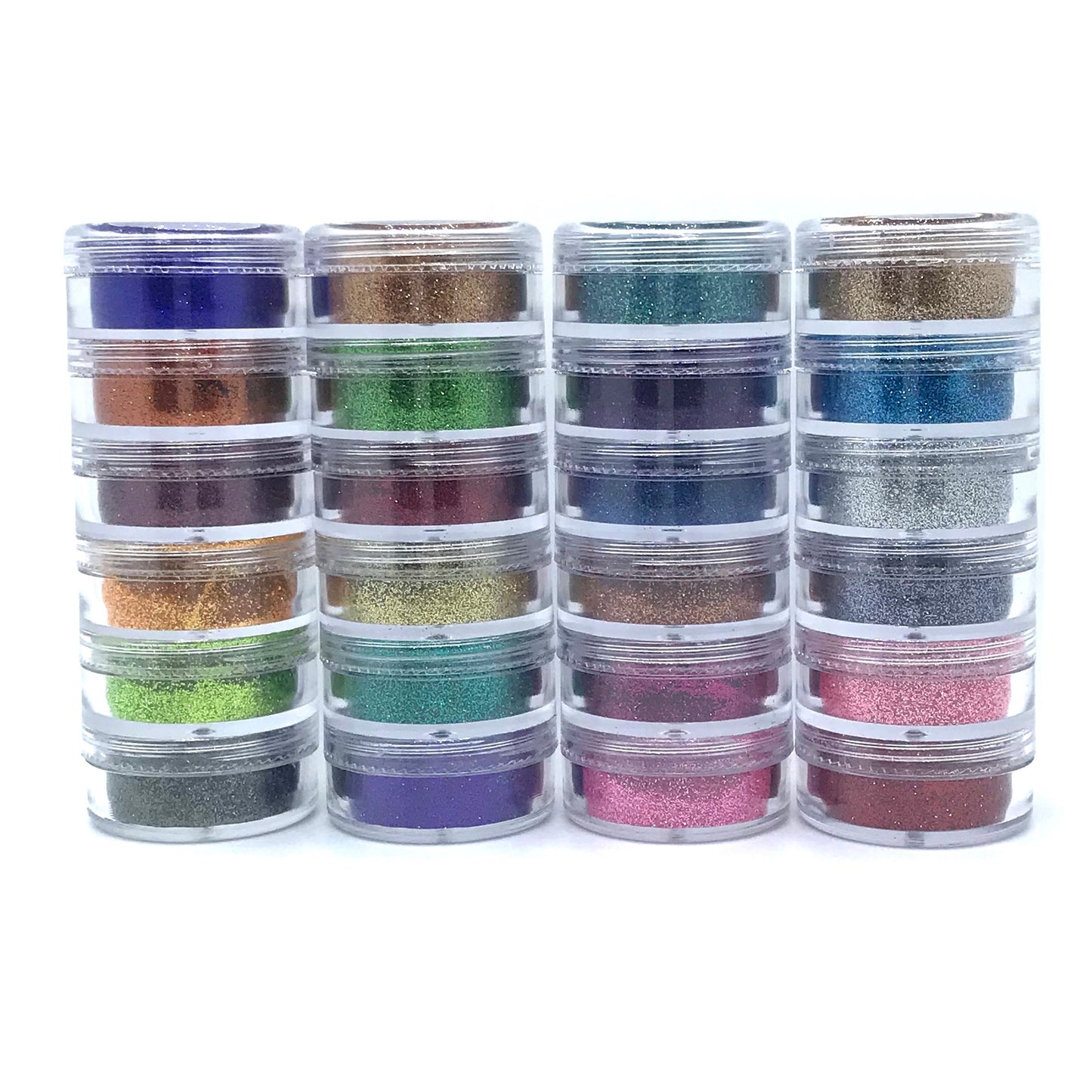 Glitter Set - MICRO MINI Lux Stacker Collection of 24