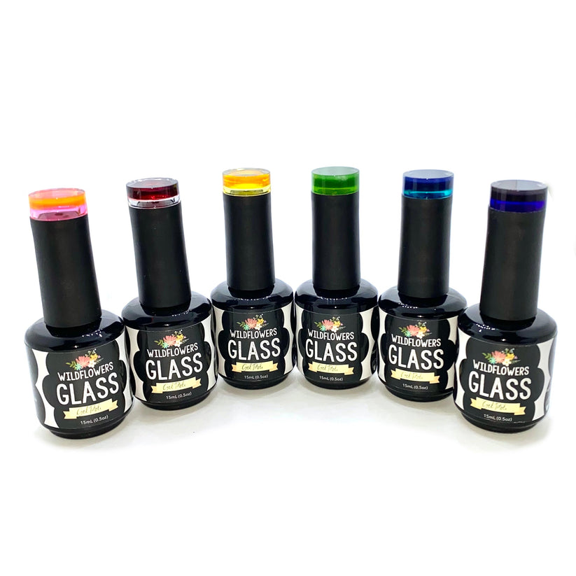 Gel Polish Glass Gel Pink Wildflowers