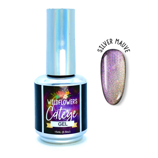 Gel Polish - Cateye Silver Mauve