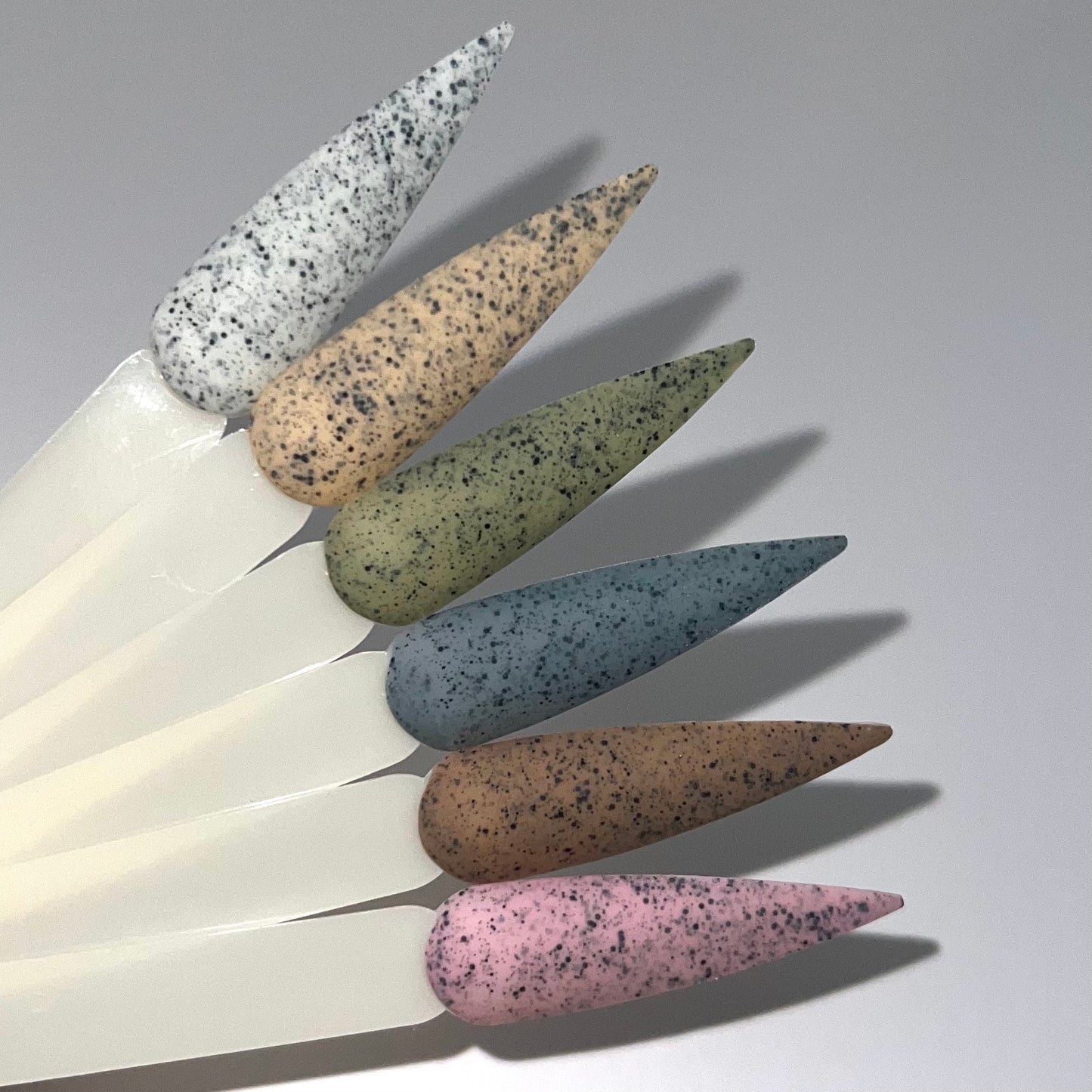 Gel Polish Speckles - Olive